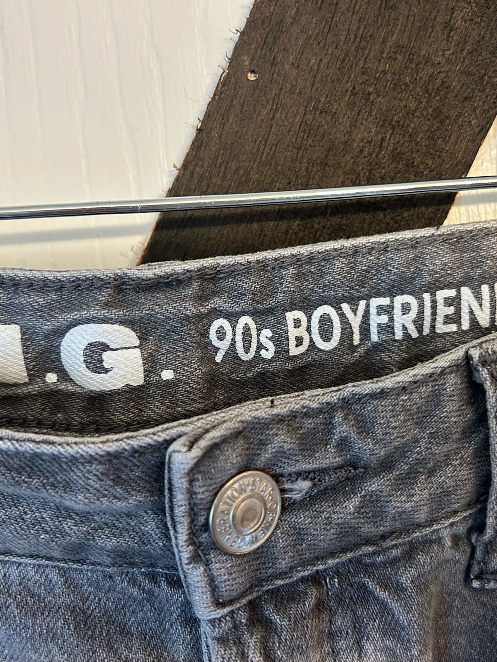 A.G. 90s Boyfriend Jeans - Charcoal Gray